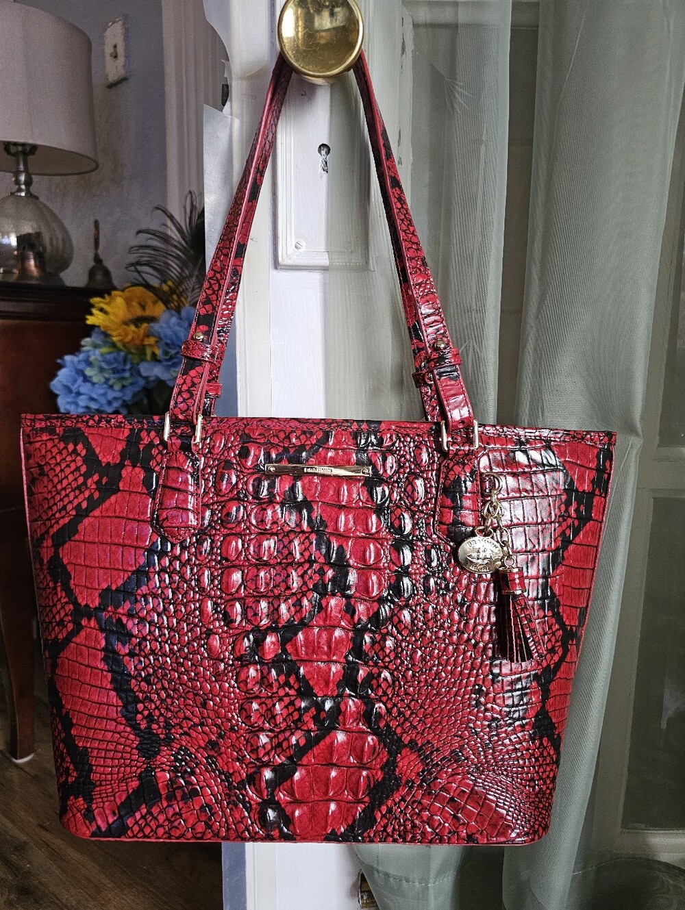 Brahmin Medium Asher Red Lipstick Melbourne NWT